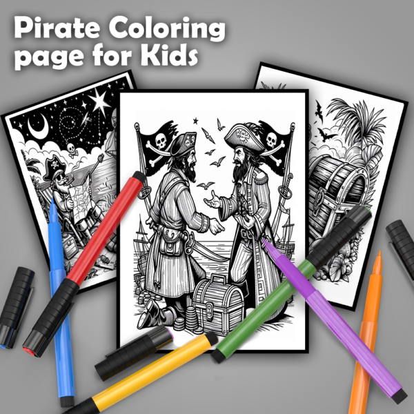 30 pirate coloring page for kids