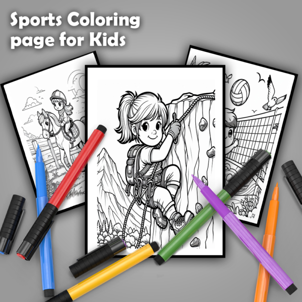 30-2 sports coloring page for kids