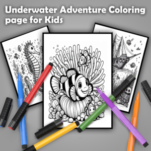 30-2 underwater adventures coloring page for kids